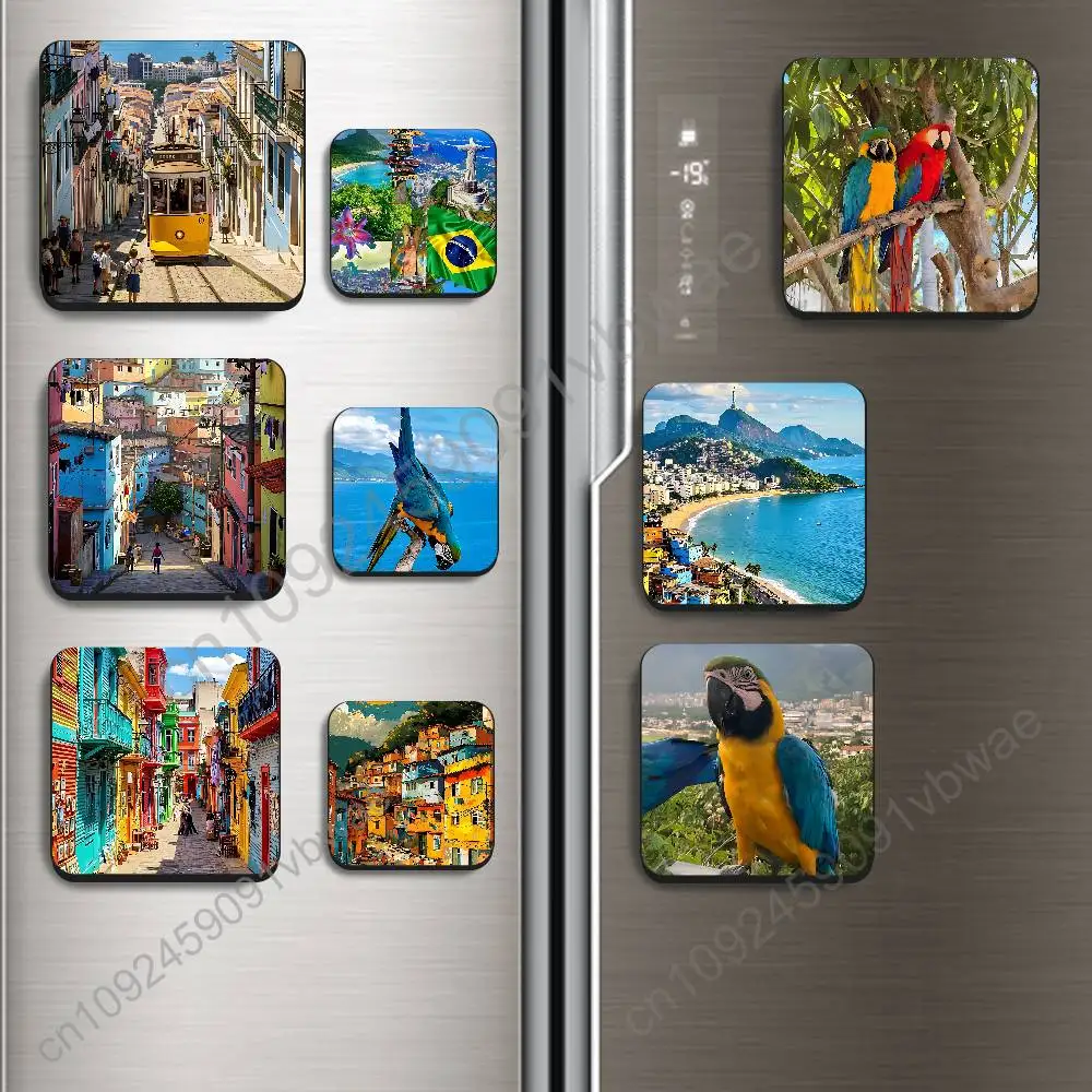 Beautiful Brasil Scenery Parrot BestSelling Refrigerator Magnetic Sticker Fridge Magnets Adhesive to Metal Surfaces Leaves
Beautiful Brasil Scenery Parrot BestSelling Refrigerator Magnetic Sticker Fridge Magnets Adhesive to Metal Surfaces Leaves