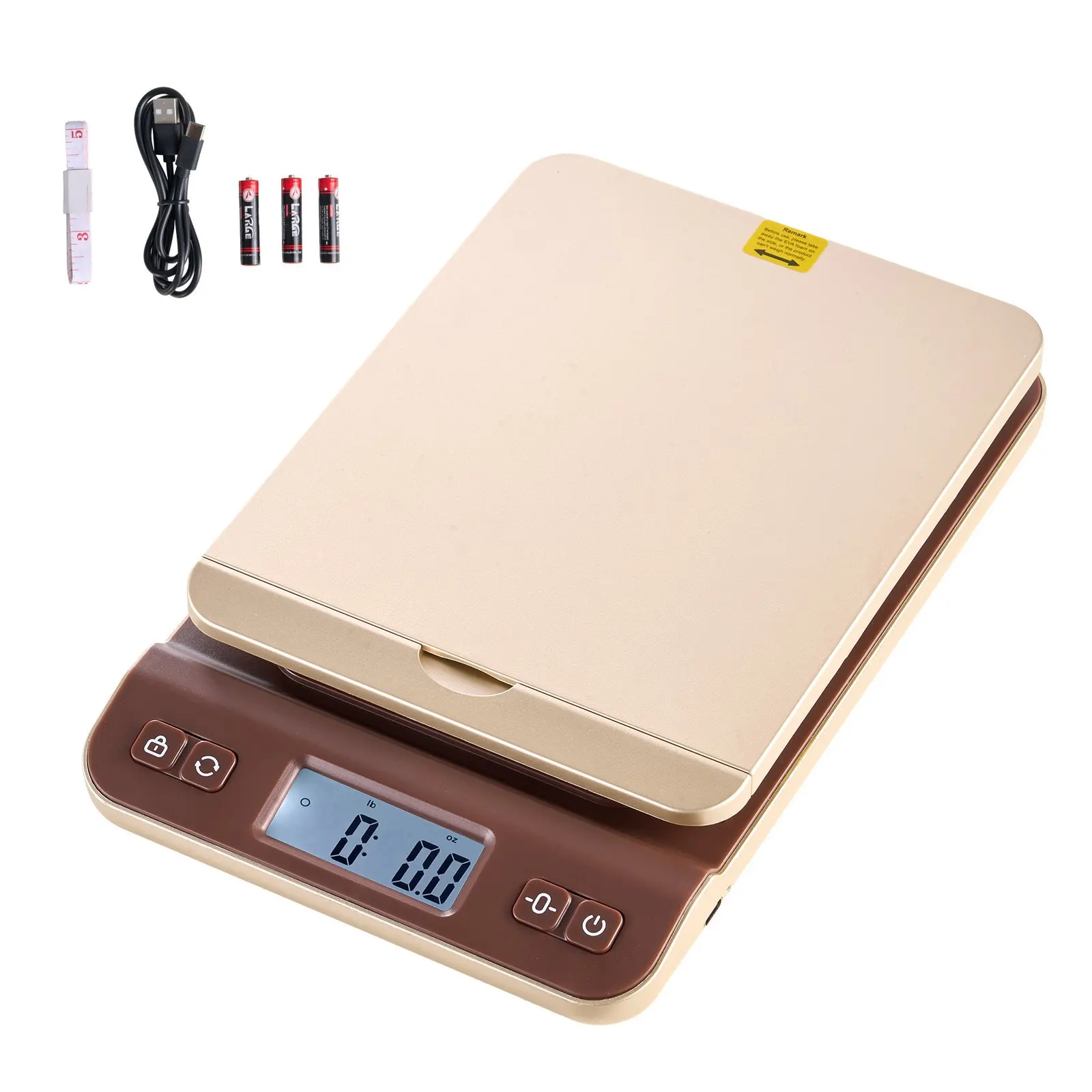 Digital Shipping Postal Scale, 0.1 oz High Accuracy, 88 lbs Postal Scale with Hold/Tare/Auto-off Function, Flip Holder Design
Digital Shipping Postal Scale, 0.1 oz High Accuracy, 88 lbs Postal Scale with Hold/Tare/Auto-off Function, Flip Holder Design