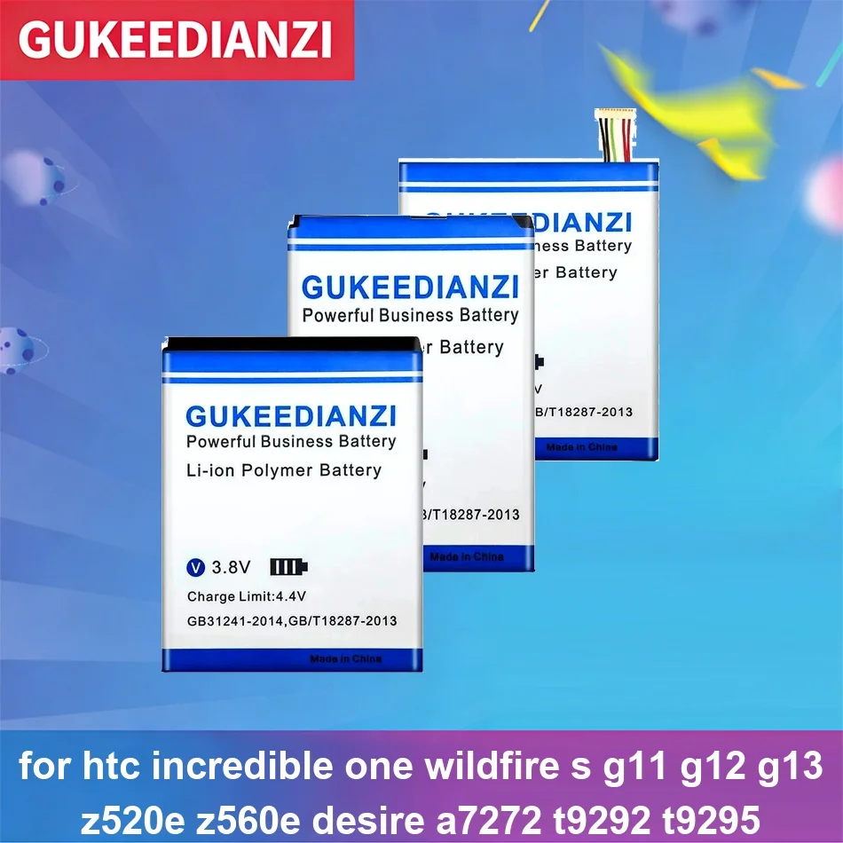 Battery For Htc Incredible One Wildfire s G11 G12 G13 z520e z560e Desire A7272 T9292 T9295 BJ40100 BD29100 BG32100 2750-3400mAh
Battery For Htc Incredible One Wildfire s G11 G12 G13 z520e z560e Desire A7272 T9292 T9295 BJ40100 BD29100 BG32100 2750-3400mAh