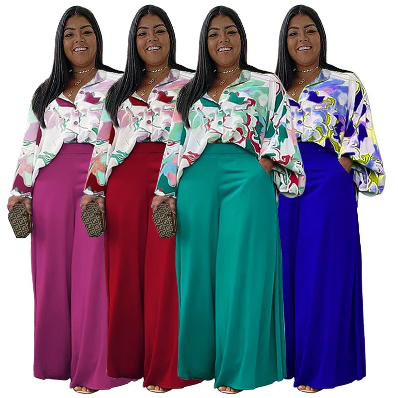L-4XL African 2024 New Plus Size Two Piece Sets Women Clothing Fashion Loose Casual Printing Top and Pant Suits Dropshipping
L-4XL African 2024 New Plus Size Two Piece Sets Women Clothing Fashion Loose Casual Printing Top and Pant Suits Dropshipping