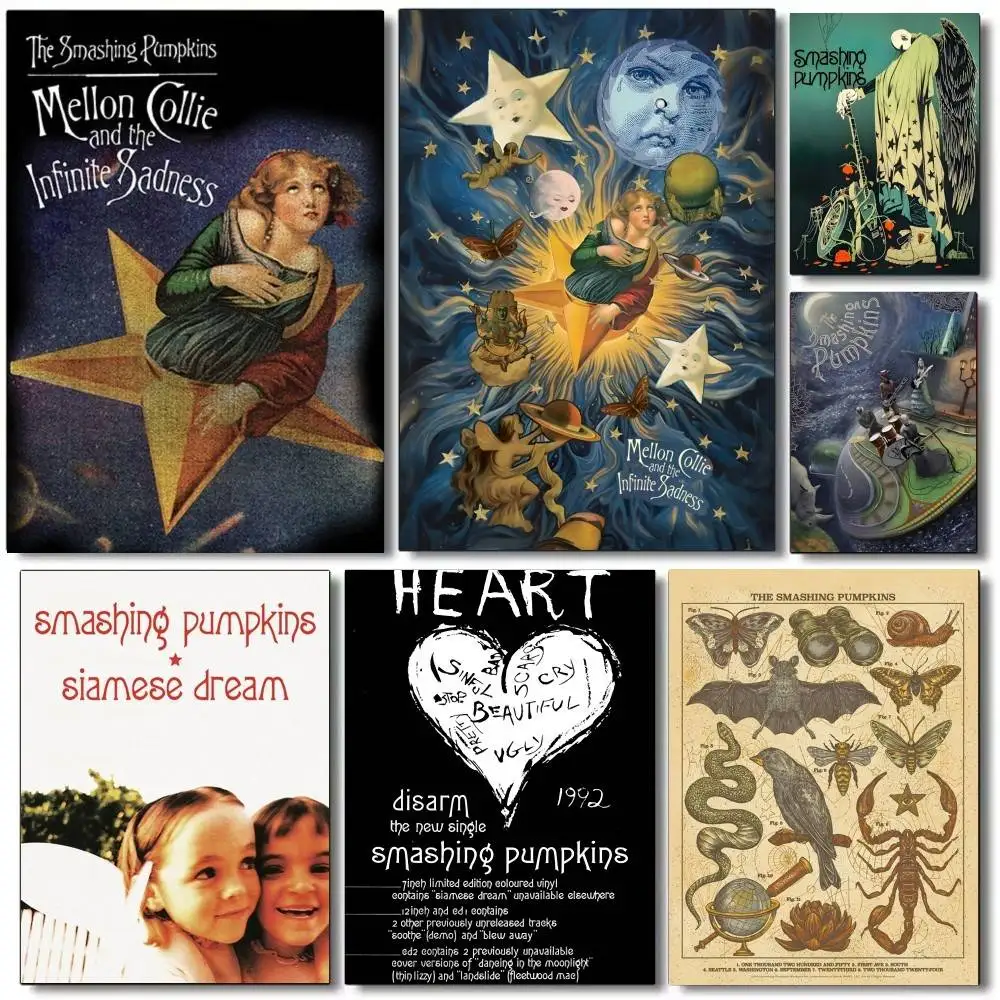 The S-Smashing Pumpkins Poster DIY Vintage Movie Poster Wall Art Painting Study Stickers Wall Painting
The S-Smashing Pumpkins Poster DIY Vintage Movie Poster Wall Art Painting Study Stickers Wall Painting