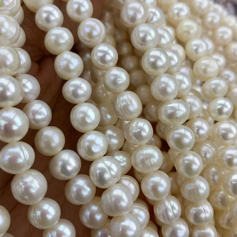 8-9mm freshwater pearls, near-round, threaded, semi-finished loose beads jewelry and beading
8-9mm freshwater pearls, near-round, threaded, semi-finished loose beads jewelry and beading