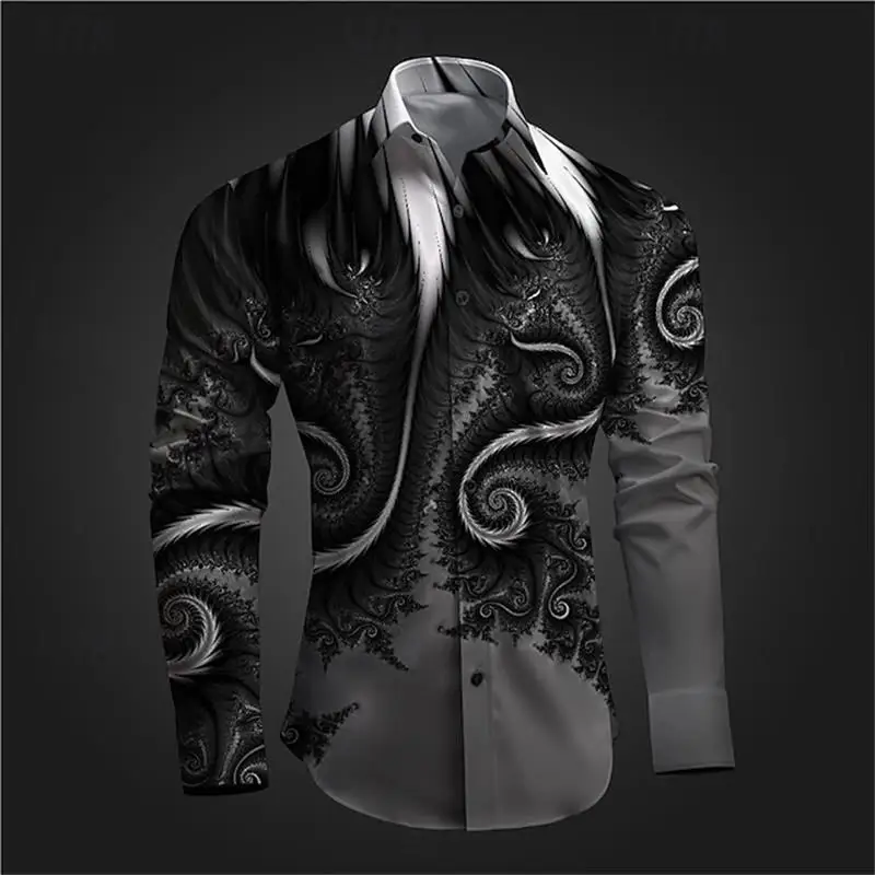 New 3D Printed Long Sleeve Shirts For Men Cloths Vintage Lapel Button Tops Casual High Quality Streetwear Shirt Male Clothes
New 3D Printed Long Sleeve Shirts For Men Cloths Vintage Lapel Button Tops Casual High Quality Streetwear Shirt Male Clothes