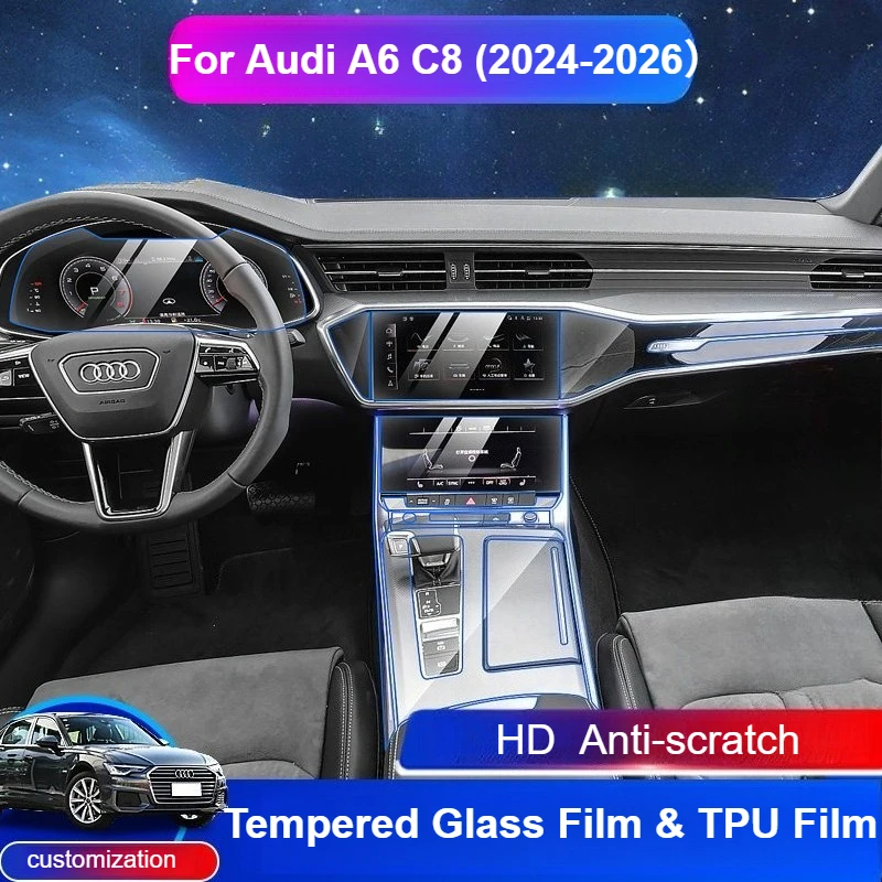 For Audi A6 C8 2024-2026 Tempered Glass Film TPU Film car accessories center control navigation protect screen anti-scratch HD
For Audi A6 C8 2024-2026 Tempered Glass Film TPU Film car accessories center control navigation protect screen anti-scratch HD