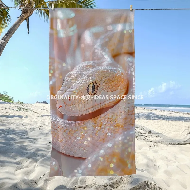 Shimmering Snake Print Beach Towel Patterned Sunscreen And Windproof Suitable For Swimming Pool Camping Travel
Shimmering Snake Print Beach Towel Patterned Sunscreen And Windproof Suitable For Swimming Pool Camping Travel