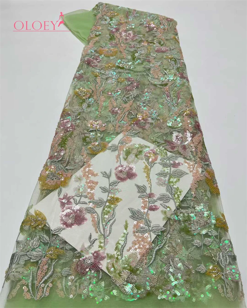 Luxury Beaded Sequin Lace Fabric High-Quality Mesh Embroidery for Women's Wedding Party Dresses African Style
Luxury Beaded Sequin Lace Fabric High-Quality Mesh Embroidery for Women's Wedding Party Dresses African Style