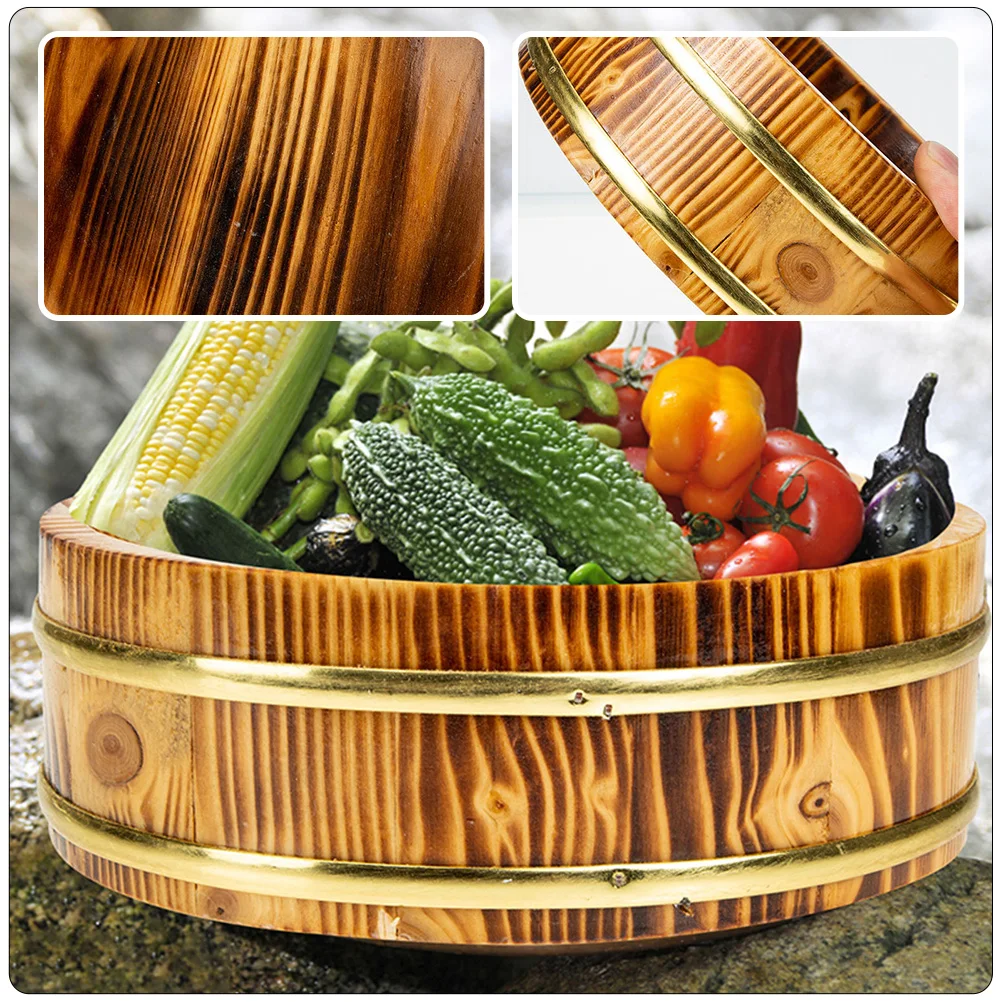 Sushi Rice Bowl Japanese Bucket Wood Serving Tray Food Mixing Basket Restaurant Container Wooden Sushi Smooth Kitchen
Sushi Rice Bowl Japanese Bucket Wood Serving Tray Food Mixing Basket Restaurant Container Wooden Sushi Smooth Kitchen