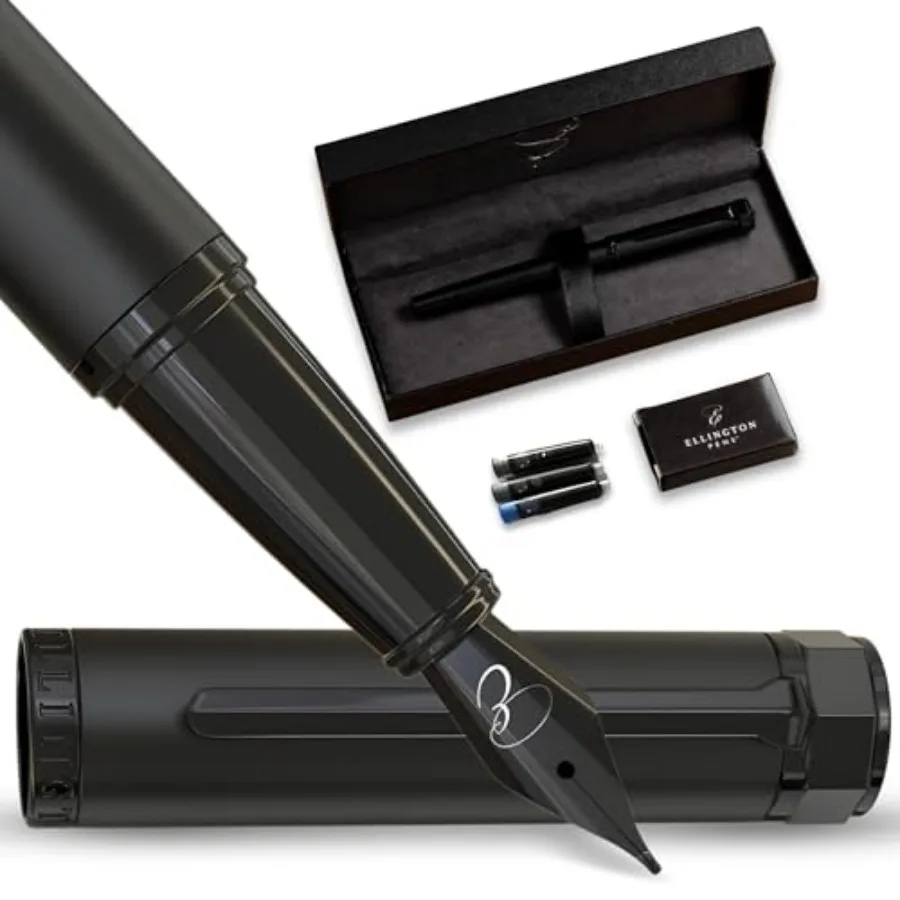 Luxury Fountain Pen Set - Smooth Nib - Includes 3 Ink Cartridges, Refillable Ink Converter, Gift Box - Fountain Pens For Writin
Luxury Fountain Pen Set - Smooth Nib - Includes 3 Ink Cartridges, Refillable Ink Converter, Gift Box - Fountain Pens For Writin