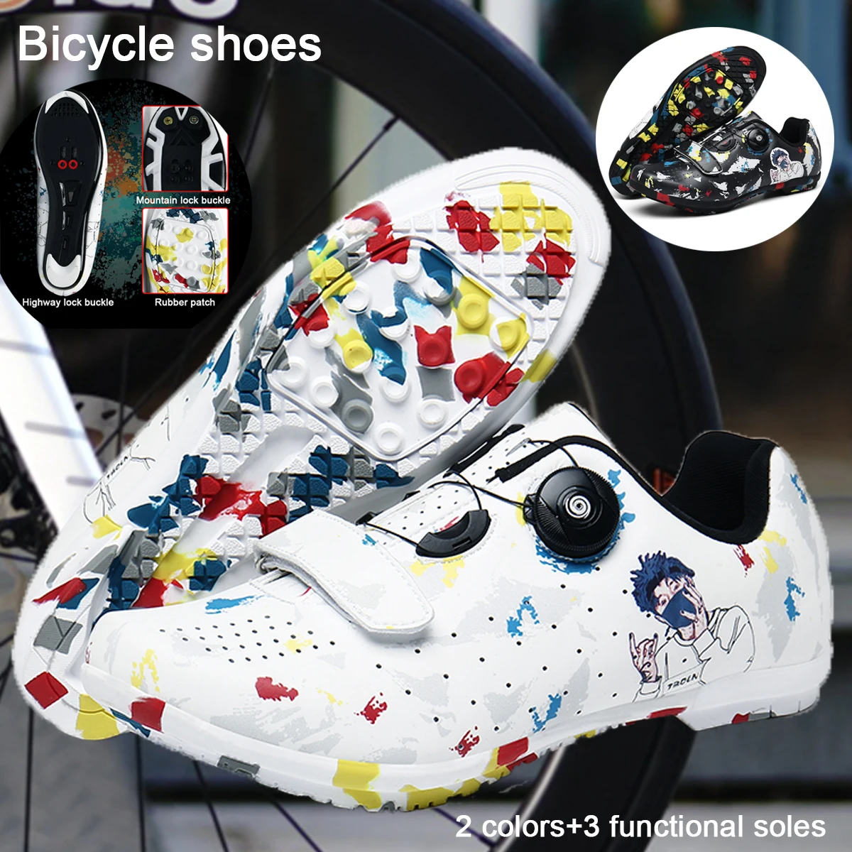 New Men's and Women's Bicycle Shoes,Outdoor Cycling Shoes,Three Functional Soles,Professional Training Shoes
New Men's and Women's Bicycle Shoes,Outdoor Cycling Shoes,Three Functional Soles,Professional Training Shoes