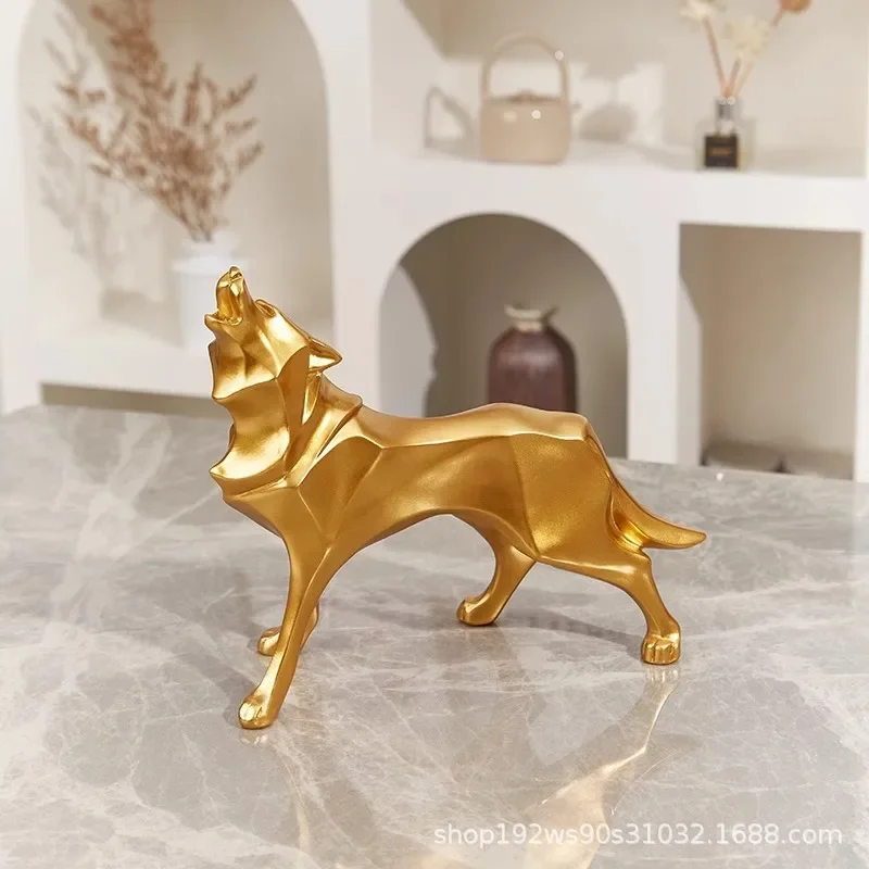 CLL Modern Simple Geometric Wolf Ornament Light Luxury Style High-end Home Decorations TV Cabinet Resin Crafts
CLL Modern Simple Geometric Wolf Ornament Light Luxury Style High-end Home Decorations TV Cabinet Resin Crafts