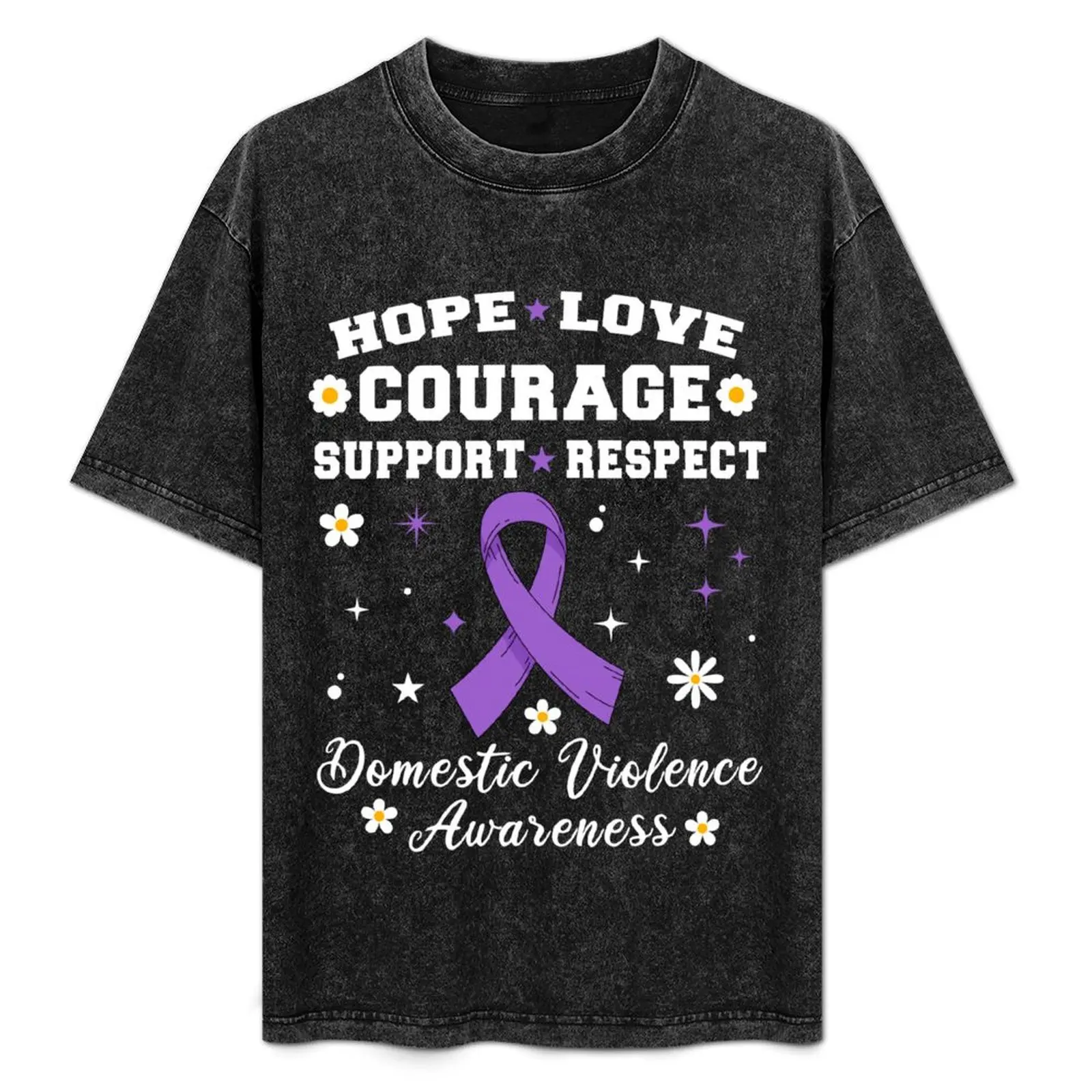 Domestic Violence Awareness Love Support Purple Ribbon T-Shirt Festival Casual Short Sleeve
Domestic Violence Awareness Love Support Purple Ribbon T-Shirt Festival Casual Short Sleeve