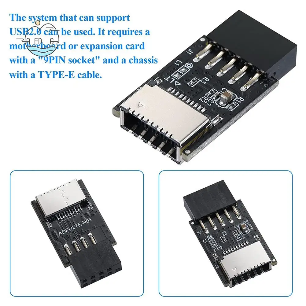 AED6-USB 2.0 Front Panel Header USB 9Pin To USB 2.0 Type-E Internal Adapter Motherboard Plug Adapter
AED6-USB 2.0 Front Panel Header USB 9Pin To USB 2.0 Type-E Internal Adapter Motherboard Plug Adapter