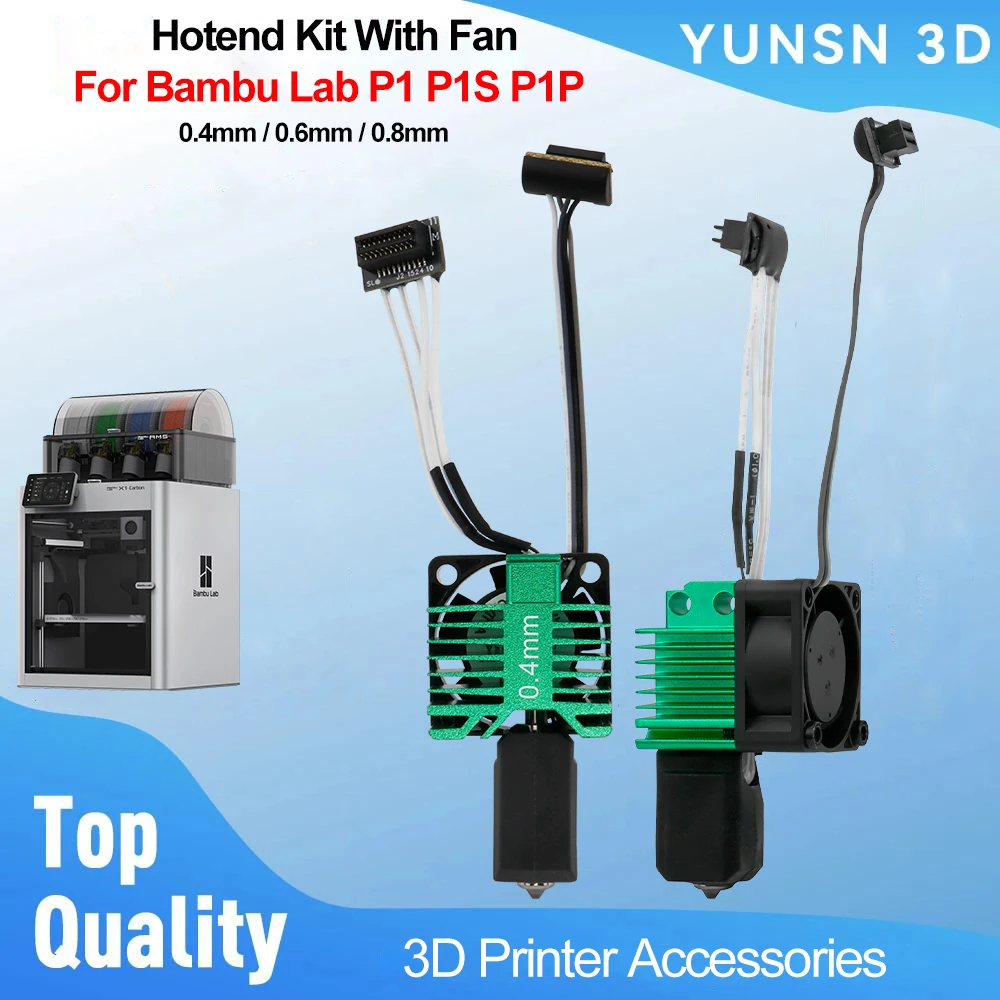 Upgraded Hotend Kit For Bambu Lab P1 P1S P1P With Fan 0.4mm/0.6mm/0.8mm Hot End Assembly For Bambulab P1S P1P 3D Printer Parts
Upgraded Hotend Kit For Bambu Lab P1 P1S P1P With Fan 0.4mm/0.6mm/0.8mm Hot End Assembly For Bambulab P1S P1P 3D Printer Parts