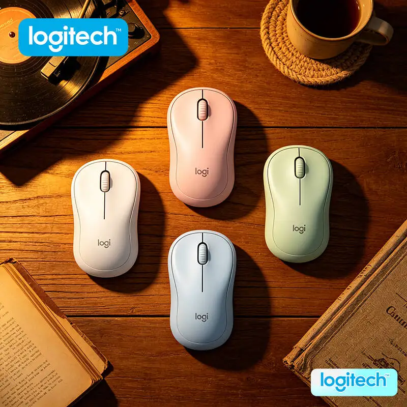Logitech M221 Silent Wireless Mouse - 2.4GHz Lag-Free Link Noise Block Feature USB Dongle Great for Home Office Daily Computing