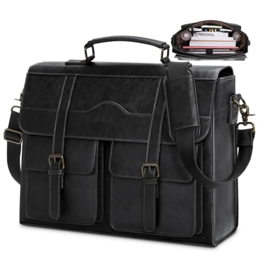 Mens Messenger Bag 17 Inch Vintage Leather Laptop Briefcase Magnetic Closure Large Satchel Computer Shoulder Bag
Mens Messenger Bag 17 Inch Vintage Leather Laptop Briefcase Magnetic Closure Large Satchel Computer Shoulder Bag