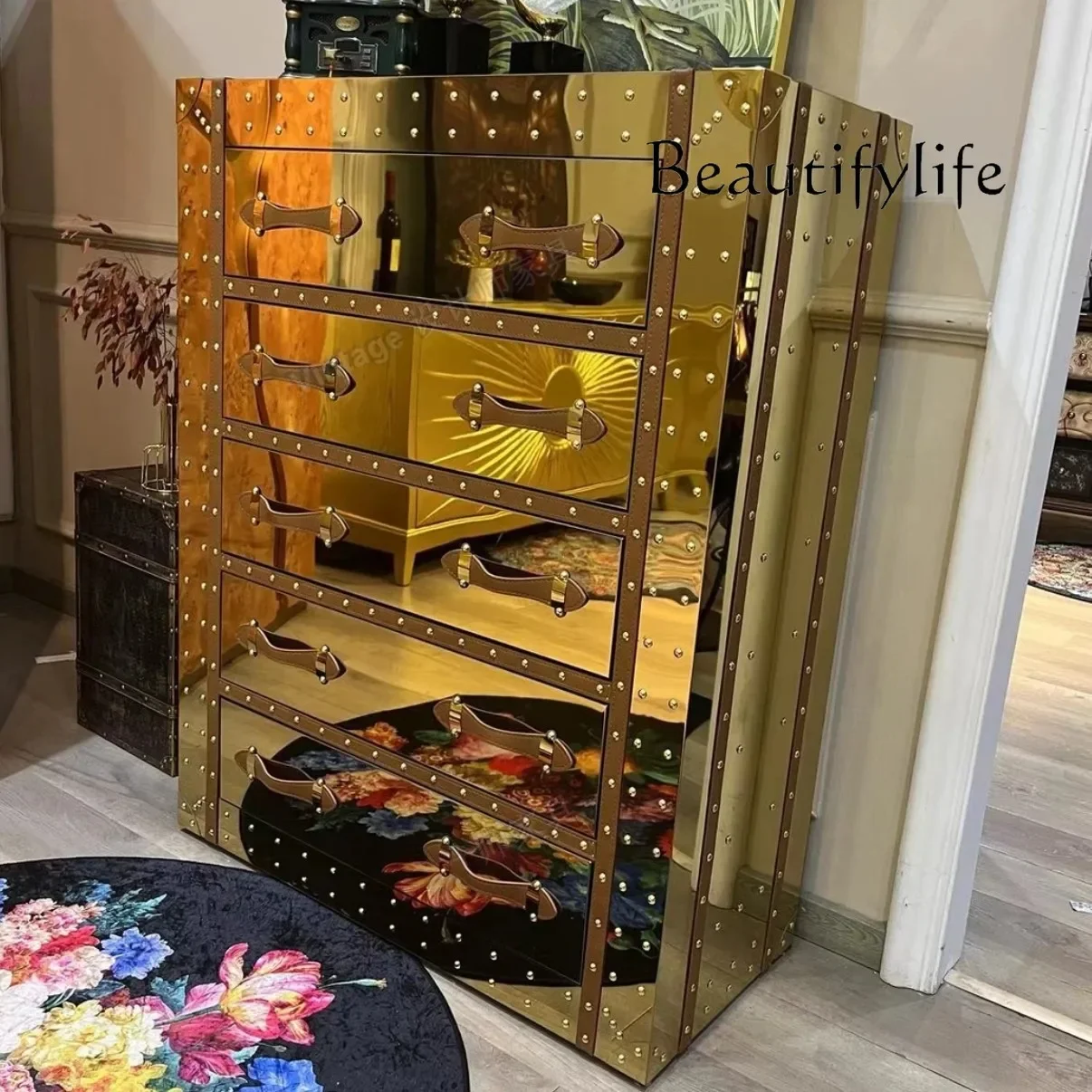 XR Medieval Style Metal Stainless Steel Chest Of Drawers American Retro Drawer Storage Cabinet Living Room Chest Of Drawers
XR Medieval Style Metal Stainless Steel Chest Of Drawers American Retro Drawer Storage Cabinet Living Room Chest Of Drawers