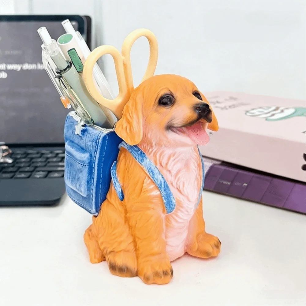 Creative Small Dog Pen Holder Multi Functional Storage Box Desktop Storage Ornaments Large Capacity Cartoon Makeup Brush Holder
Creative Small Dog Pen Holder Multi Functional Storage Box Desktop Storage Ornaments Large Capacity Cartoon Makeup Brush Holder