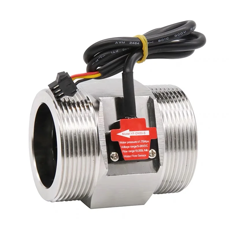 5~24Vdc G2" DN50 SUS304 Hall Turbine 10-200L/min flow sensor industry meter YF-DN50-S
5~24Vdc G2" DN50 SUS304 Hall Turbine 10-200L/min flow sensor industry meter YF-DN50-S