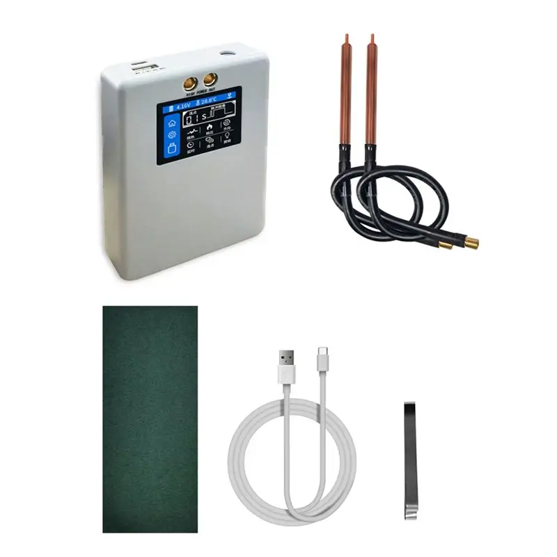 A40Z-Портативный 2-дюймовый аппарат для точечной сварки с цветным экраном, 80 передач, регулируемый, 2,4 А, быстрая зарядка, аппарат для точечной сварки для батареи 18650
A40Z-Портативный 2-дюймовый аппарат для точечной сварки с цветным экраном, 80 передач, регулируемый, 2,4 А, быстрая зарядка, аппарат для точечной сварки для батареи 18650