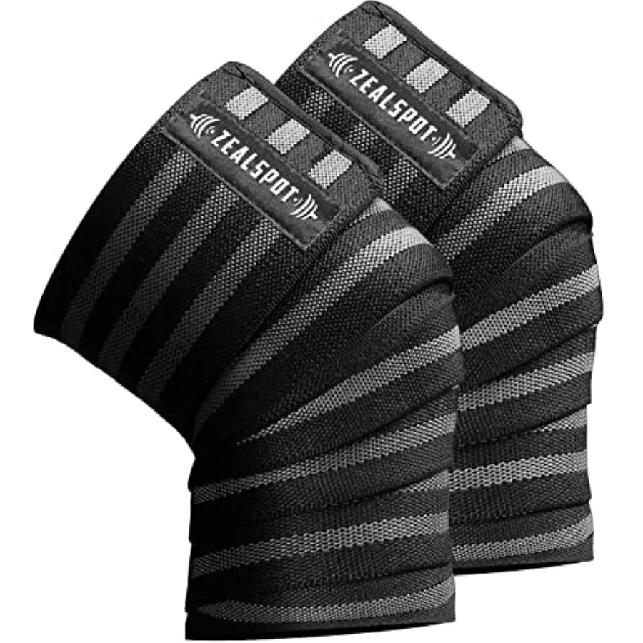 Zealspot Knee Wraps Pair Compression and Elastic Support for Cross Training, WODs, Gym, Workout, Weightlifting, Fitness and Pow
Zealspot Knee Wraps Pair Compression and Elastic Support for Cross Training, WODs, Gym, Workout, Weightlifting, Fitness and Pow