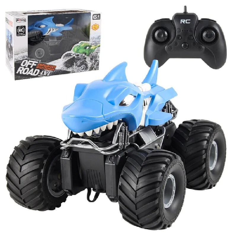 Hot Sale 2.4g Shark Amphibious Remote Control Car Electric Water Jet Four Drive Climbing Off-Road Vehicle Children'S Toys
Hot Sale 2.4g Shark Amphibious Remote Control Car Electric Water Jet Four Drive Climbing Off-Road Vehicle Children'S Toys