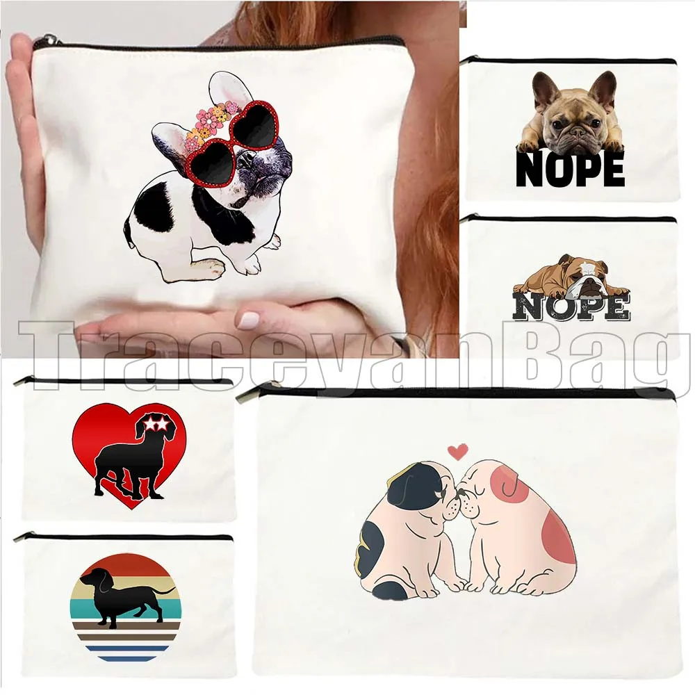 Funny Dachshund Dog Cute Heart English Bulldog Nope French Bulldog Gifts Canvas Cosmetic Makeup Bag Pencil Case Zipper Pouch
Funny Dachshund Dog Cute Heart English Bulldog Nope French Bulldog Gifts Canvas Cosmetic Makeup Bag Pencil Case Zipper Pouch