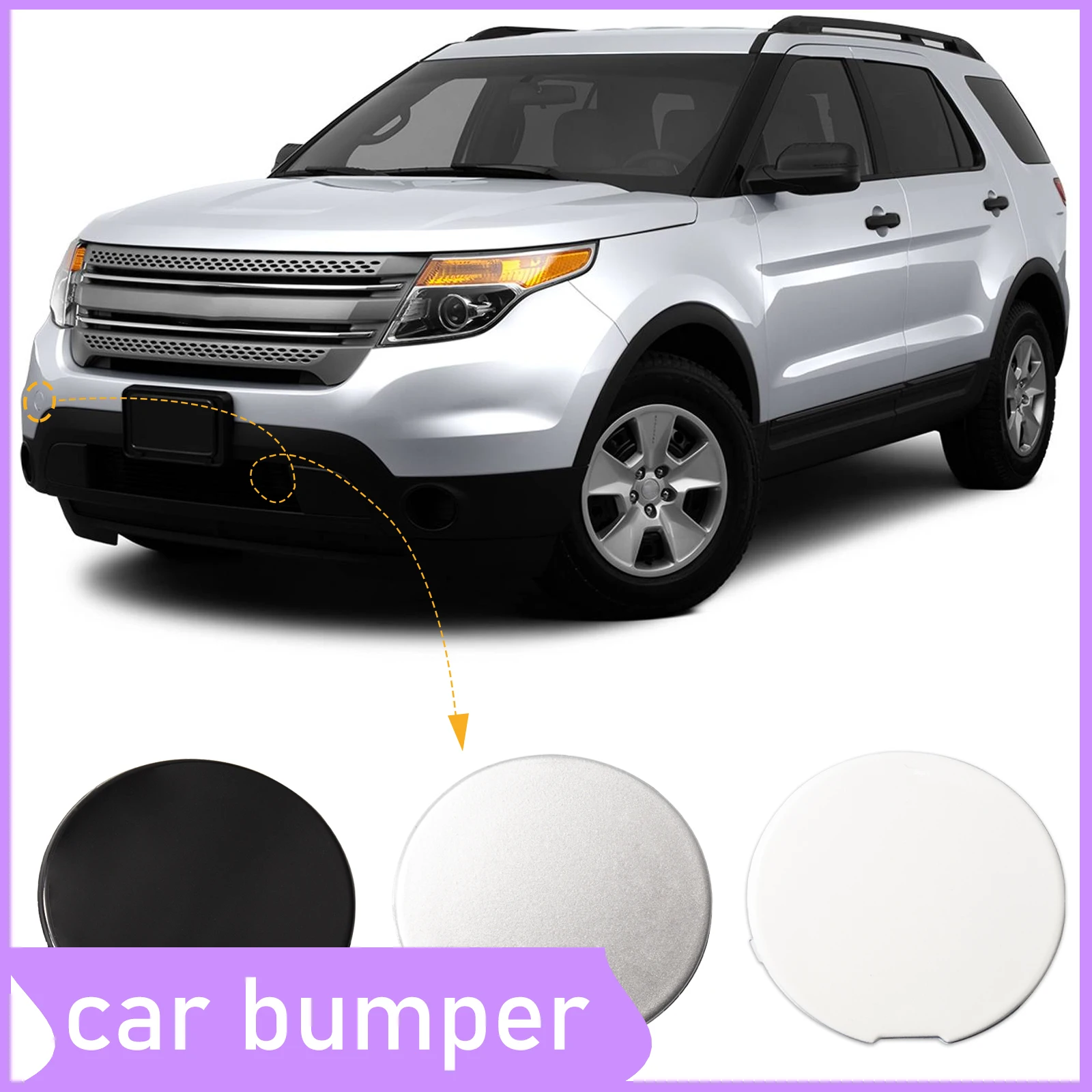 Front Bumper Tow Hook Cap Towing Eye Cover For Ford Explorer 2011-2015 BB5Z17A900A BB5Z17A900APTM Car Accessories
Front Bumper Tow Hook Cap Towing Eye Cover For Ford Explorer 2011-2015 BB5Z17A900A BB5Z17A900APTM Car Accessories