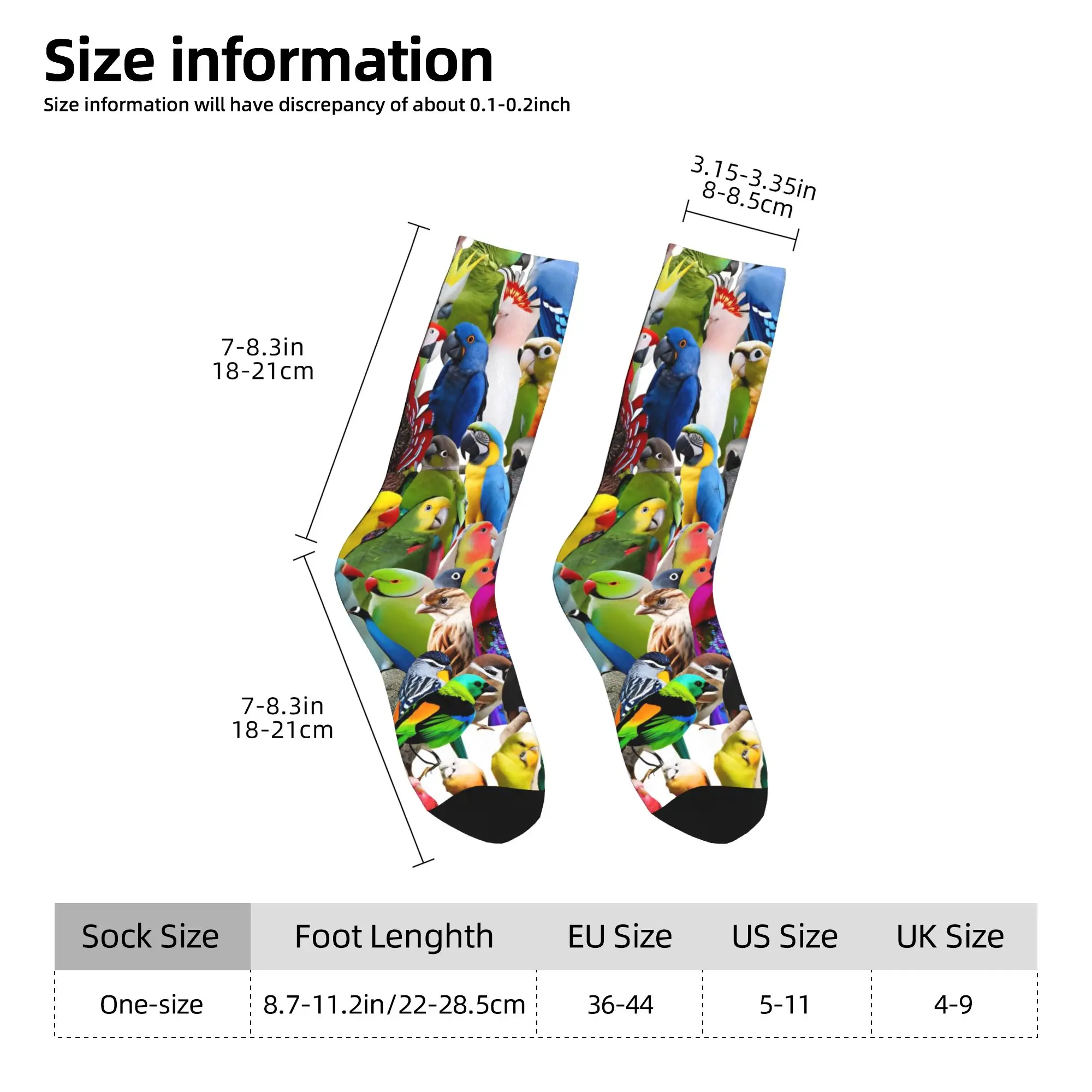 Cute Birds Parrot Stockings Adults Men Socks Quality Korean Socks Autumn Outdoor Anti Sweat Graphic Socks Gift
Cute Birds Parrot Stockings Adults Men Socks Quality Korean Socks Autumn Outdoor Anti Sweat Graphic Socks Gift