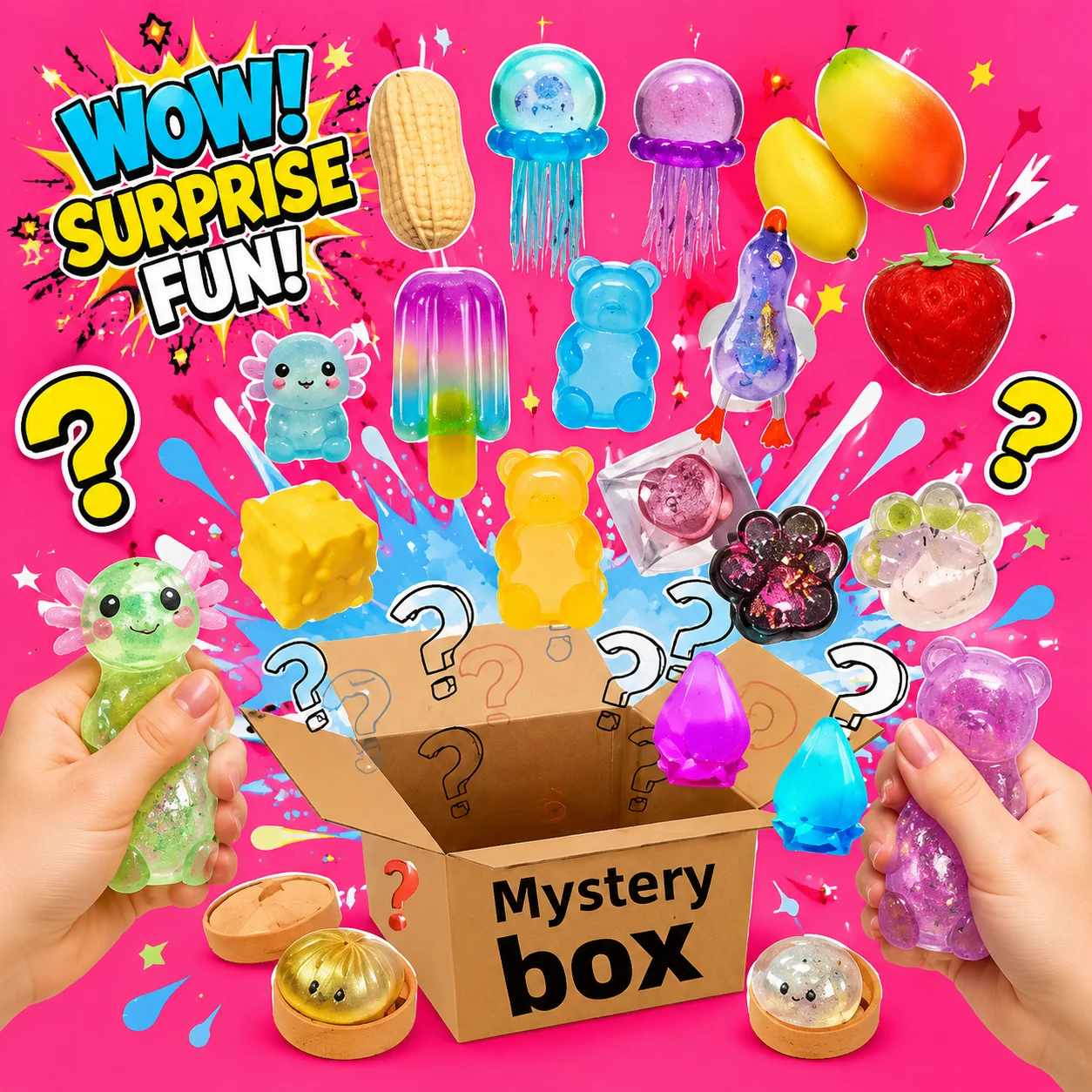 Cute Pocket Toy Kawaii Cat Paw Mochi Squishy, Mystery Blind Box Mini Foot Squeeze Toy, Girls Daily Stress Relief
Cute Pocket Toy Kawaii Cat Paw Mochi Squishy, Mystery Blind Box Mini Foot Squeeze Toy, Girls Daily Stress Relief