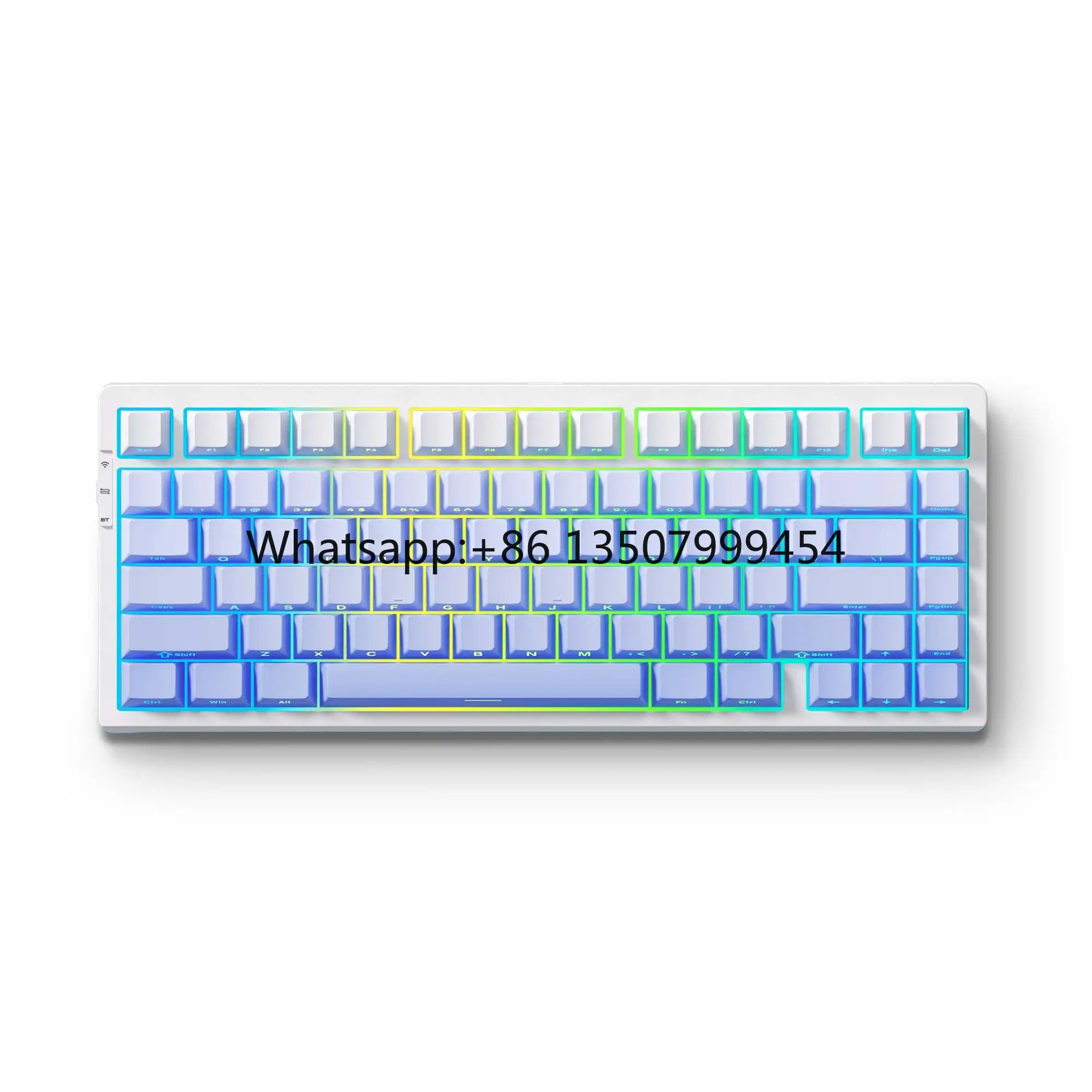 G75PRO RGB LED Light OEM Logo Custom Gaming Keyboard USB 3.0 & 2.4G Wireless 75% PC Computer Mechanical Switch in English
G75PRO RGB LED Light OEM Logo Custom Gaming Keyboard USB 3.0 & 2.4G Wireless 75% PC Computer Mechanical Switch in English