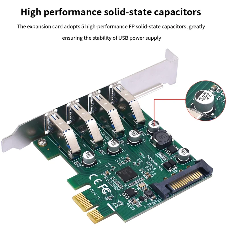 Превосходный 1 шт. PCIE 1X к USB3.2 Карта расширения PCI-E 4 порта USB3.2 Адаптер-умножитель Зеленый
Превосходный 1 шт. PCIE 1X к USB3.2 Карта расширения PCI-E 4 порта USB3.2 Адаптер-умножитель Зеленый