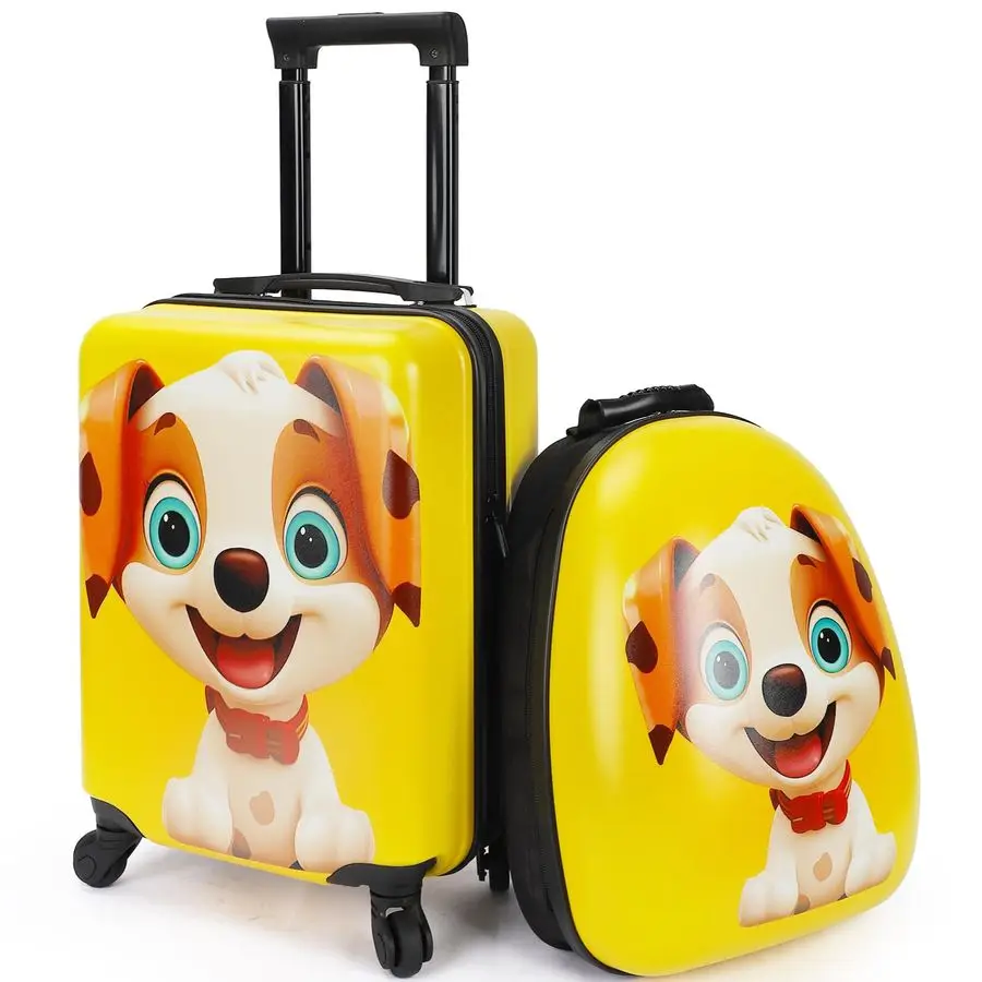 Luggage Set With Wheels For Boys Girls, Toddler 16 Hardside Suitcases With Backpack, Puppy Kids Carry on Luggage Set, Children R
Luggage Set With Wheels For Boys Girls, Toddler 16 Hardside Suitcases With Backpack, Puppy Kids Carry on Luggage Set, Children R