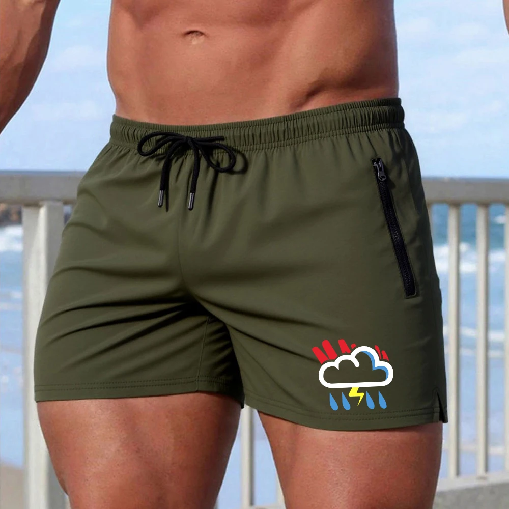 Men's Rain Icon Print Sports Shorts Elastic Drawstring Casual Beach Shorts Summer Swimming Surfing Running Fitness Shorts
Men's Rain Icon Print Sports Shorts Elastic Drawstring Casual Beach Shorts Summer Swimming Surfing Running Fitness Shorts