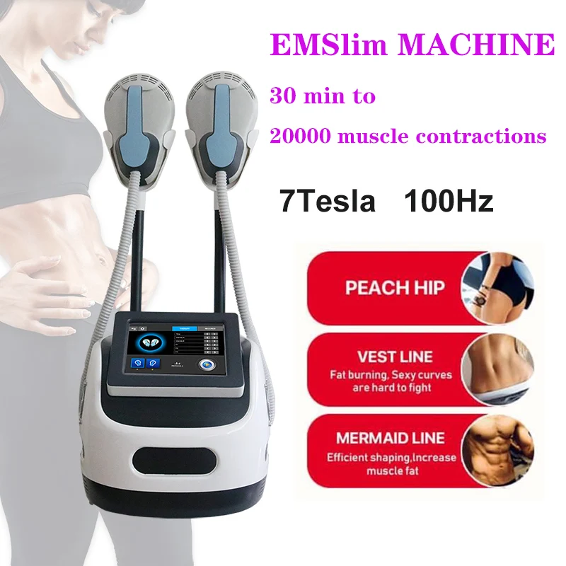 Последняя модернизация Тренажер Emslim, стимулятор мышц HIEMT, машина для похудения, тонкий корпус, 2 ручки, 7, Тесла
Последняя модернизация Тренажер Emslim, стимулятор мышц HIEMT, машина для похудения, тонкий корпус, 2 ручки, 7, Тесла