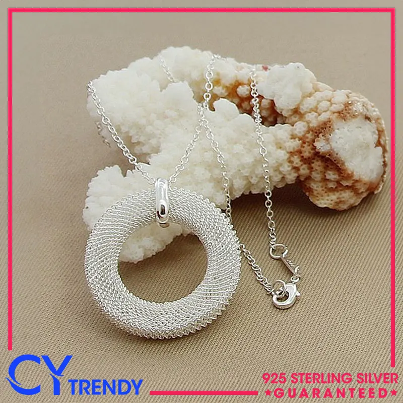 Mesh Magic 925 Sterling Silver Mesh Round Pendant Necklace Chain Accessories Fashion Jewelry
Mesh Magic 925 Sterling Silver Mesh Round Pendant Necklace Chain Accessories Fashion Jewelry