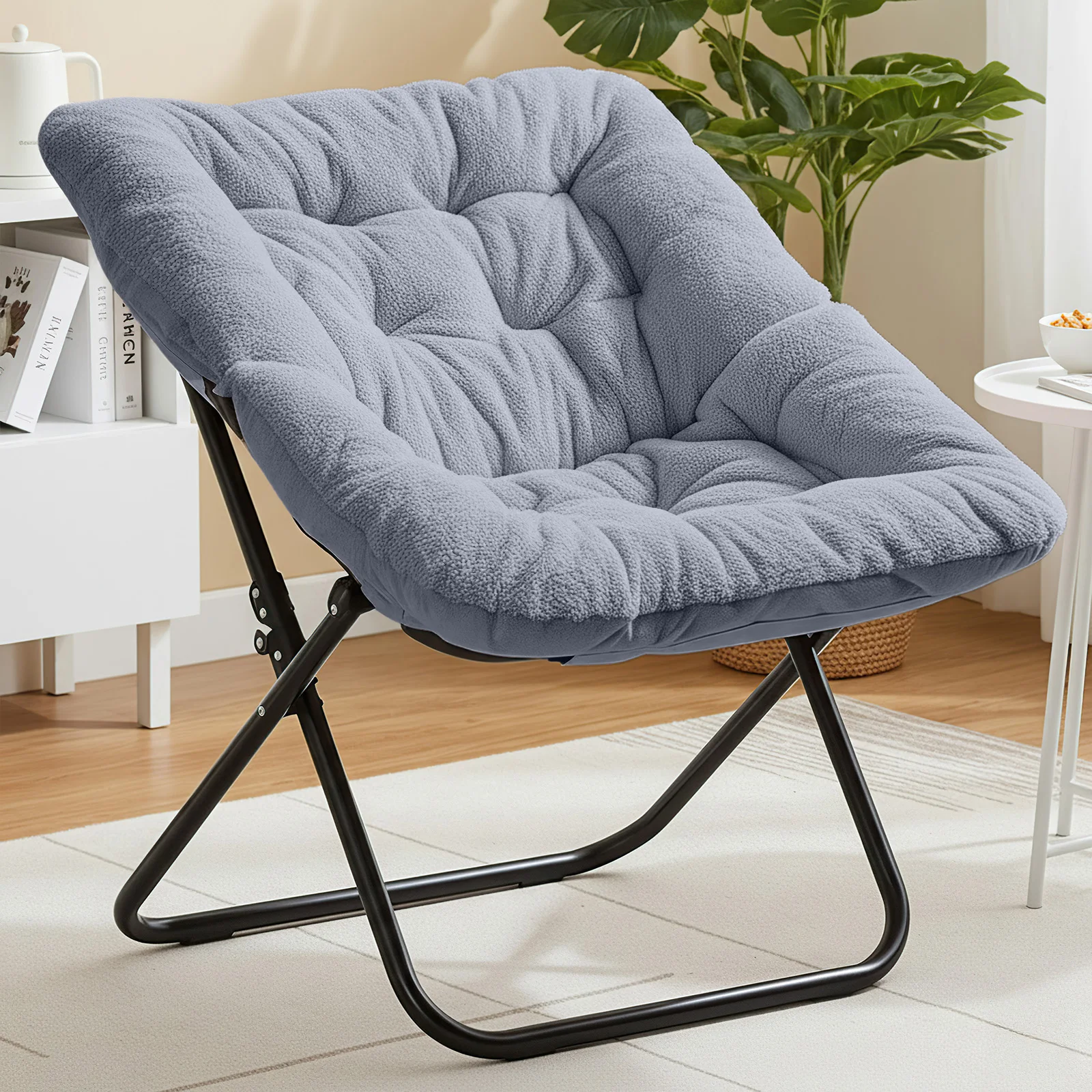 Эргономичное складное офисное кресло MCQ с искусственным мехом, X-образным металлическим каркасом, мягкой подушкой, поясничной опорой, высокой нагрузочной способностью (до 450 фунтов) для офиса
Эргономичное складное офисное кресло MCQ с искусственным мехом, X-образным металлическим каркасом, мягкой подушкой, поясничной опорой, высокой нагрузочной способностью (до 450 фунтов) для офиса