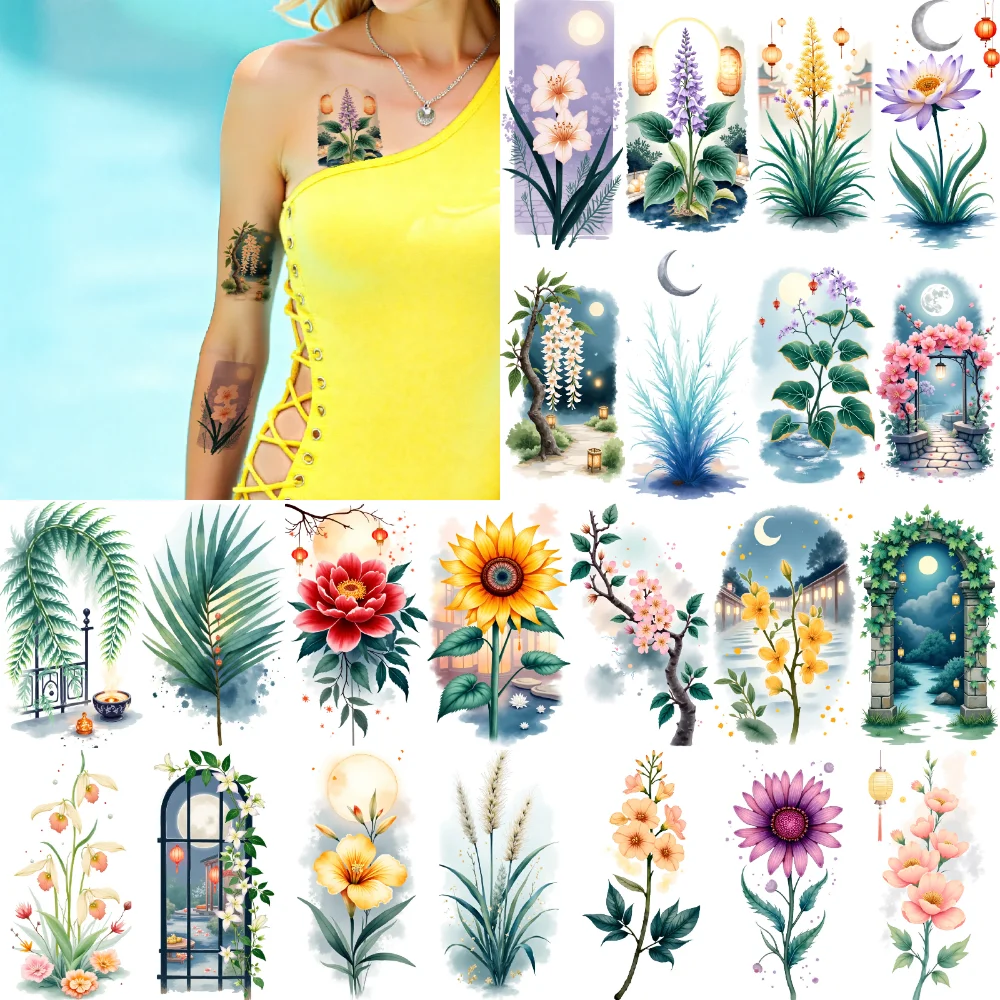 9pcs Temporary Tattoo Floral Patterns Waterproof Long-lasting Body Stickers Decorative Flowers Temporary Tattoo Stickers
9pcs Temporary Tattoo Floral Patterns Waterproof Long-lasting Body Stickers Decorative Flowers Temporary Tattoo Stickers