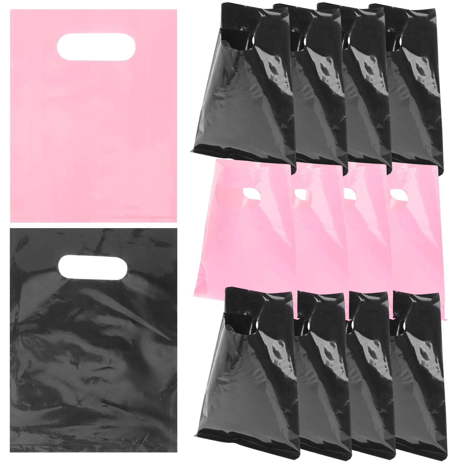 100 Pcs Shopping Clothes Shopping Bags Bags H les for Business Clothes Store Reusable Storage Bag
100 Pcs Shopping Clothes Shopping Bags Bags H les for Business Clothes Store Reusable Storage Bag