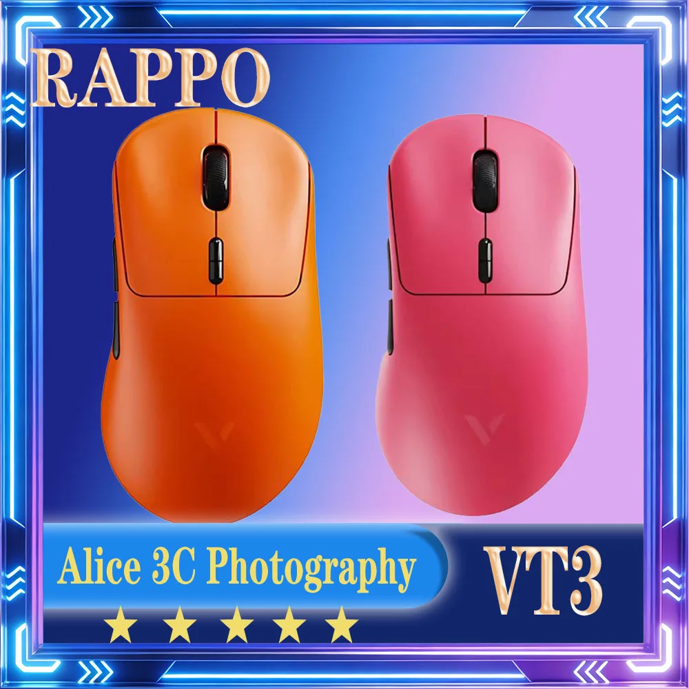 NEWRapoo Vt3 Gaming Mouse Wireless Mouse Gaming Accessories 8k Lightweight Low LatencyPAW3950/3398 Custom Office Gift Ergonomics
NEWRapoo Vt3 Gaming Mouse Wireless Mouse Gaming Accessories 8k Lightweight Low LatencyPAW3950/3398 Custom Office Gift Ergonomics