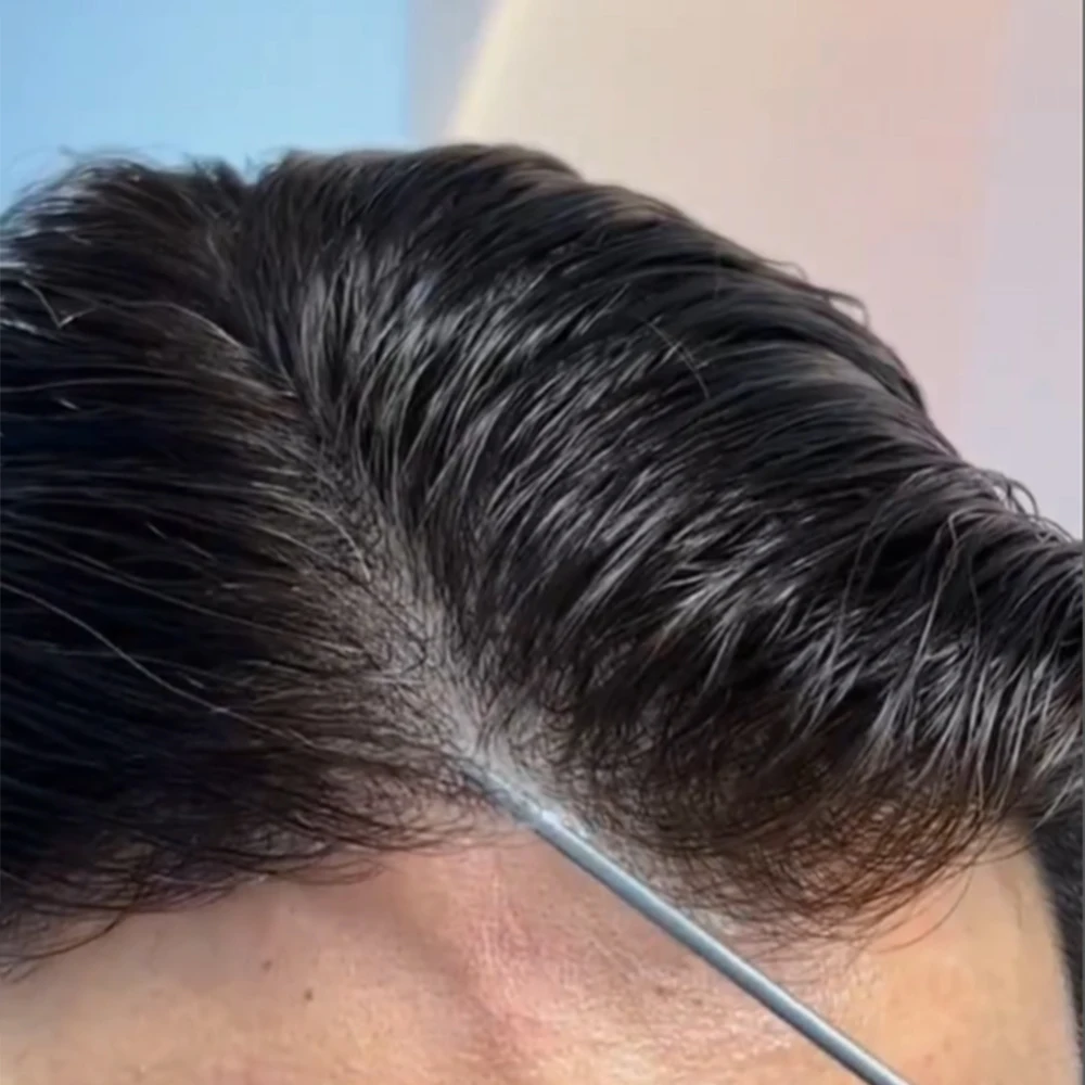 Light Weight 80%Density Ultra Thin Skin Base 0.02mm Grey 1B80 610# Natural Hairline Men Toupee Undetectable HumanHair Prosthesis
Light Weight 80%Density Ultra Thin Skin Base 0.02mm Grey 1B80 610# Natural Hairline Men Toupee Undetectable HumanHair Prosthesis