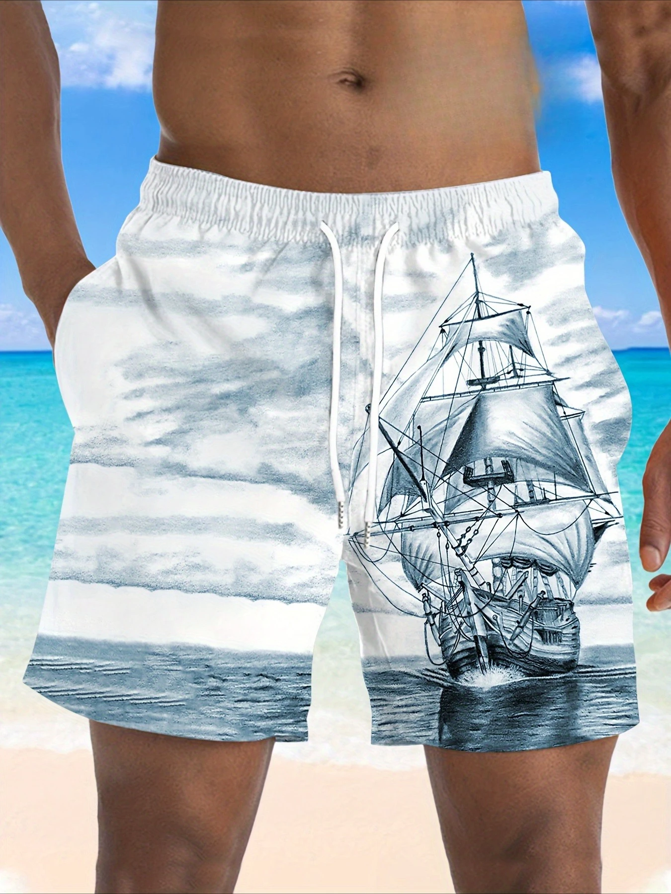 2026 Summer Men's Shorts Sailing Digital Printing Leisure Outdoor Sports Quick Drying Mesh Hawaii Vacation Beach Shorts
2026 Summer Men's Shorts Sailing Digital Printing Leisure Outdoor Sports Quick Drying Mesh Hawaii Vacation Beach Shorts