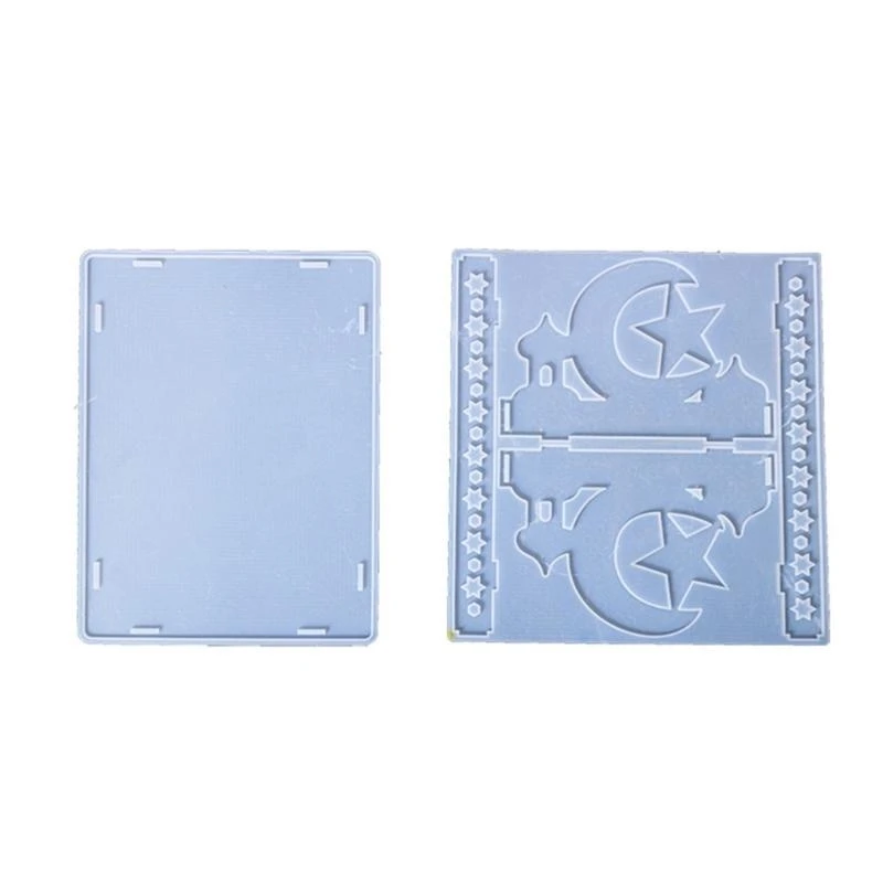 57QA 2pcs Reusable Silicone Mould Convenient for Moon And Star Castles Tray Designs
57QA 2pcs Reusable Silicone Mould Convenient for Moon And Star Castles Tray Designs