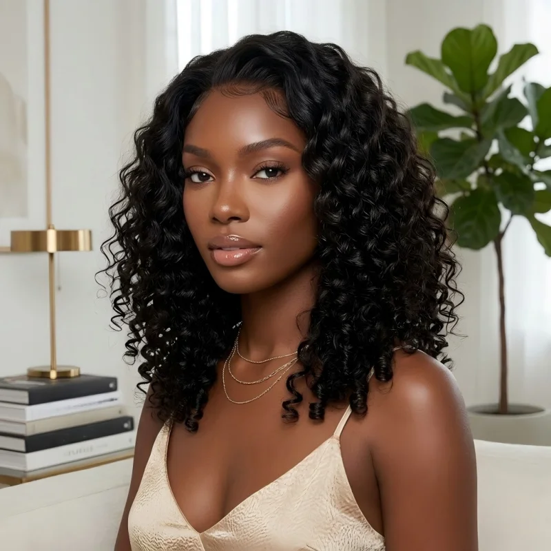 Lace Front Closure Curly Bob Synthetic Wig 18 Inch Wear And Go Glueless Pre Bleached Side Part Wig
Lace Front Closure Curly Bob Synthetic Wig 18 Inch Wear And Go Glueless Pre Bleached Side Part Wig