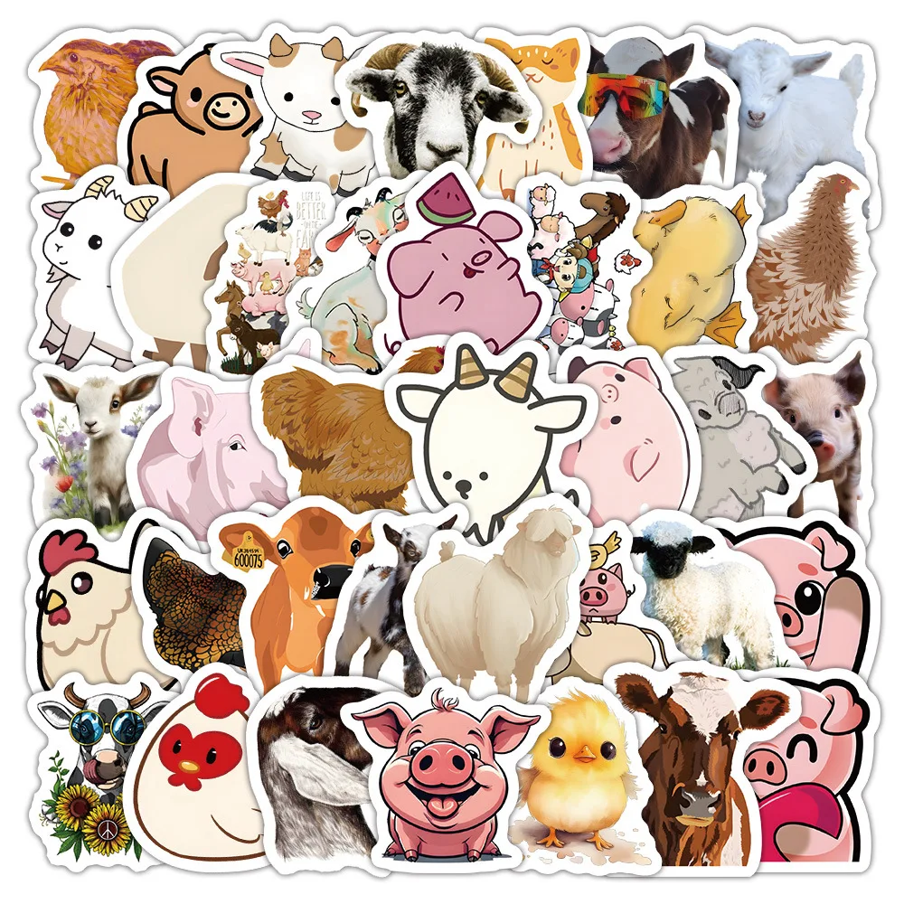 10/60PCS Farm Animals Cartoon Stickers Pig Sheep Chicken Graffiti Animal Meme Sticker Laptop Guitar Car Bike Skateboard Kids Toy
10/60PCS Farm Animals Cartoon Stickers Pig Sheep Chicken Graffiti Animal Meme Sticker Laptop Guitar Car Bike Skateboard Kids Toy