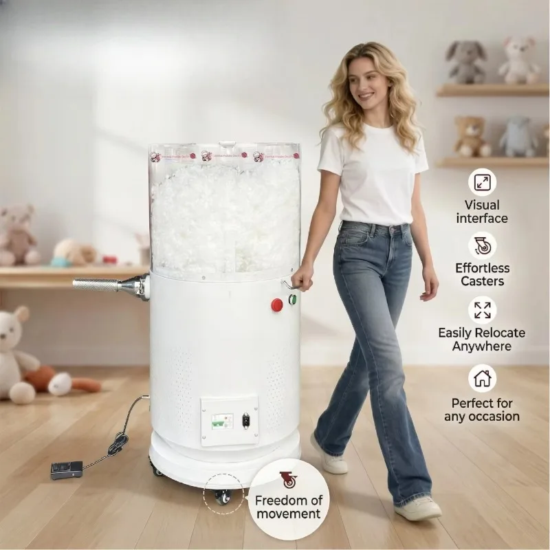 Small Portable Plush Stuffing Machine with Motor and Foot Control 1 Nozzle for Build a Bear Children's Party Events
Small Portable Plush Stuffing Machine with Motor and Foot Control 1 Nozzle for Build a Bear Children's Party Events