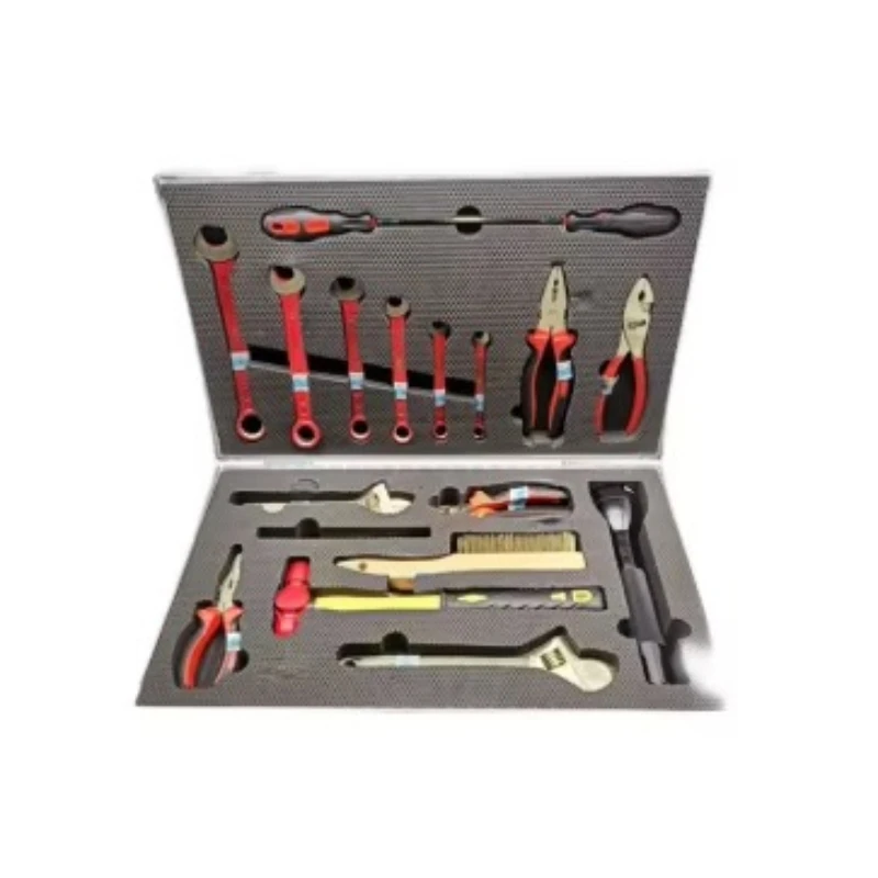 Multifunctional explosion-proof magnetic anti-static spark-free hand tool set
Multifunctional explosion-proof magnetic anti-static spark-free hand tool set
