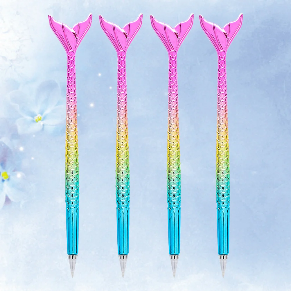 4Pcs Ballpoint Pens Colorful Cartoon Mermaid Design Creative Signing Pens Student Stationery Supplies Writing Instruments
4Pcs Ballpoint Pens Colorful Cartoon Mermaid Design Creative Signing Pens Student Stationery Supplies Writing Instruments