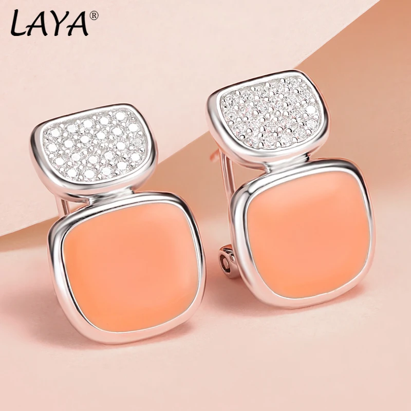 Laya Silver Drop Earrings For Women 925 Sterling Silver Geometric Design Semicircle Black Orange Enamel Earring Fine Jewelry
Laya Silver Drop Earrings For Women 925 Sterling Silver Geometric Design Semicircle Black Orange Enamel Earring Fine Jewelry