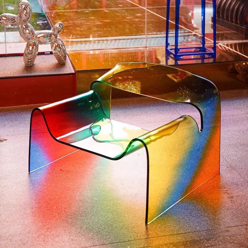 Modern light luxury rainbow crab chair home leisure acrylic sofa single chair
Modern light luxury rainbow crab chair home leisure acrylic sofa single chair