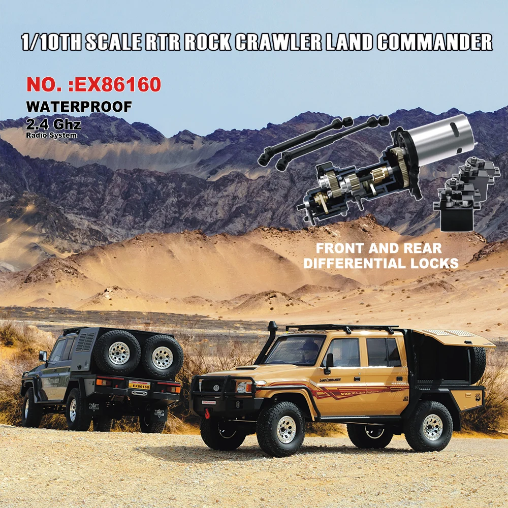 Радиоуправляемый внедорожник RGT EX86160 LC79 Land Commander, масштаб 1:10, электрический, имитация скалолазания, радиоуправляемая модель для бездорожья, игрушка
Радиоуправляемый внедорожник RGT EX86160 LC79 Land Commander, масштаб 1:10, электрический, имитация скалолазания, радиоуправляемая модель для бездорожья, игрушка